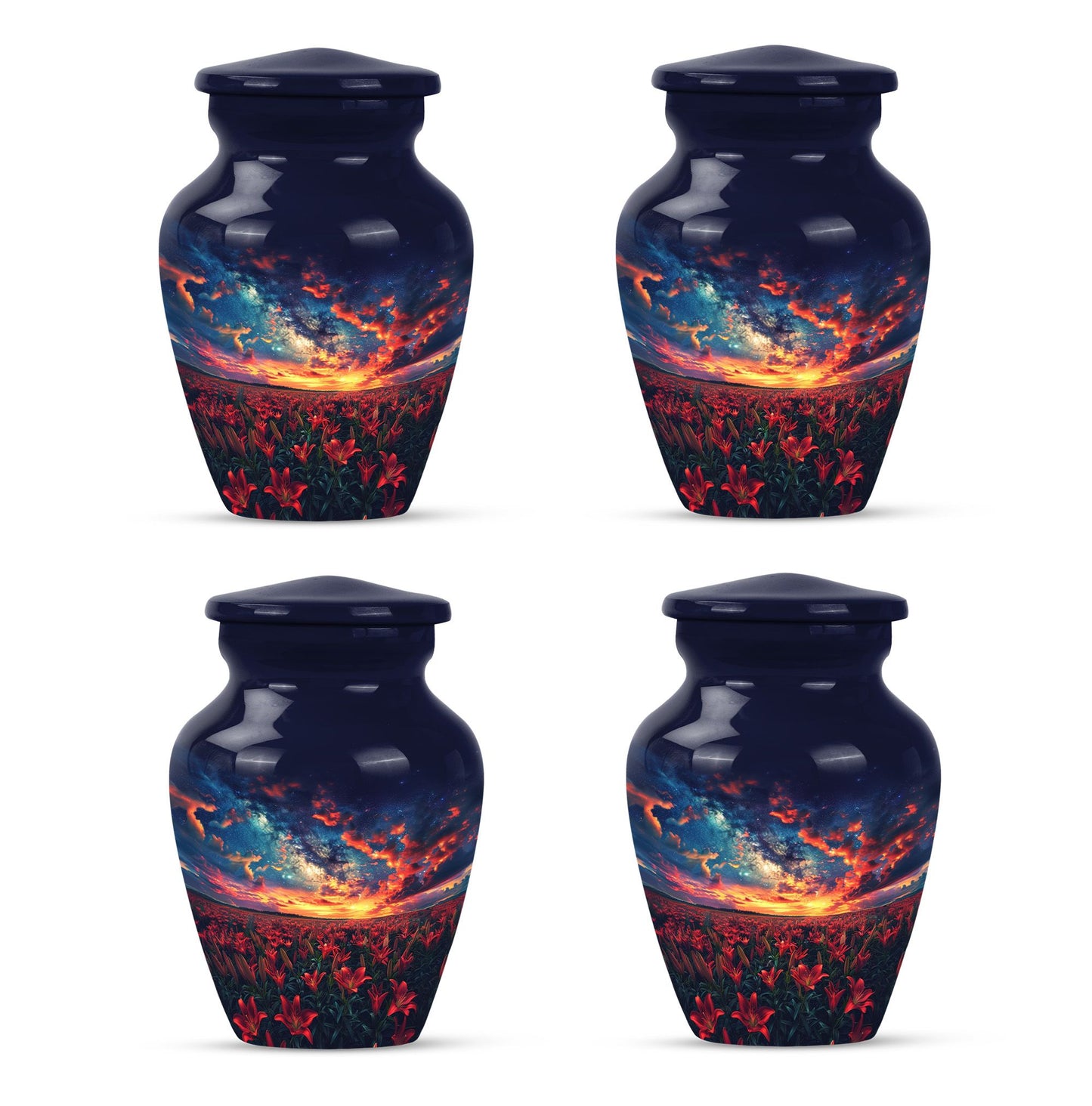 Lily Theme 3 Inch Keepsake Pack of 4