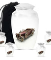 Car Theme Large Urn With 4 Keepsake Urn