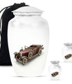 Car Theme Large Urn With 2 Keepsake Urn