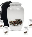 Car Theme Large Urn With 4 Keepsake Urn