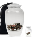 Car Theme Large Urn With 1 Keepsake Urn