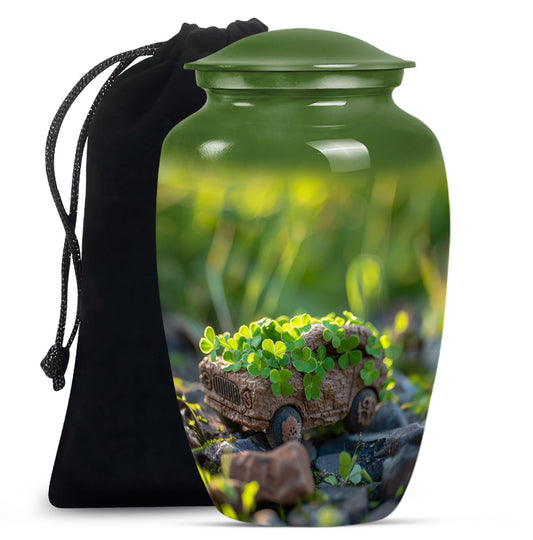 Car Theme Large Urn 10 Inch