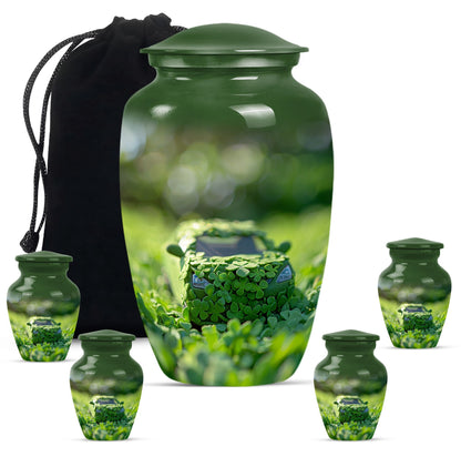 Car Theme Large Urn With 4 Keepsake Urn