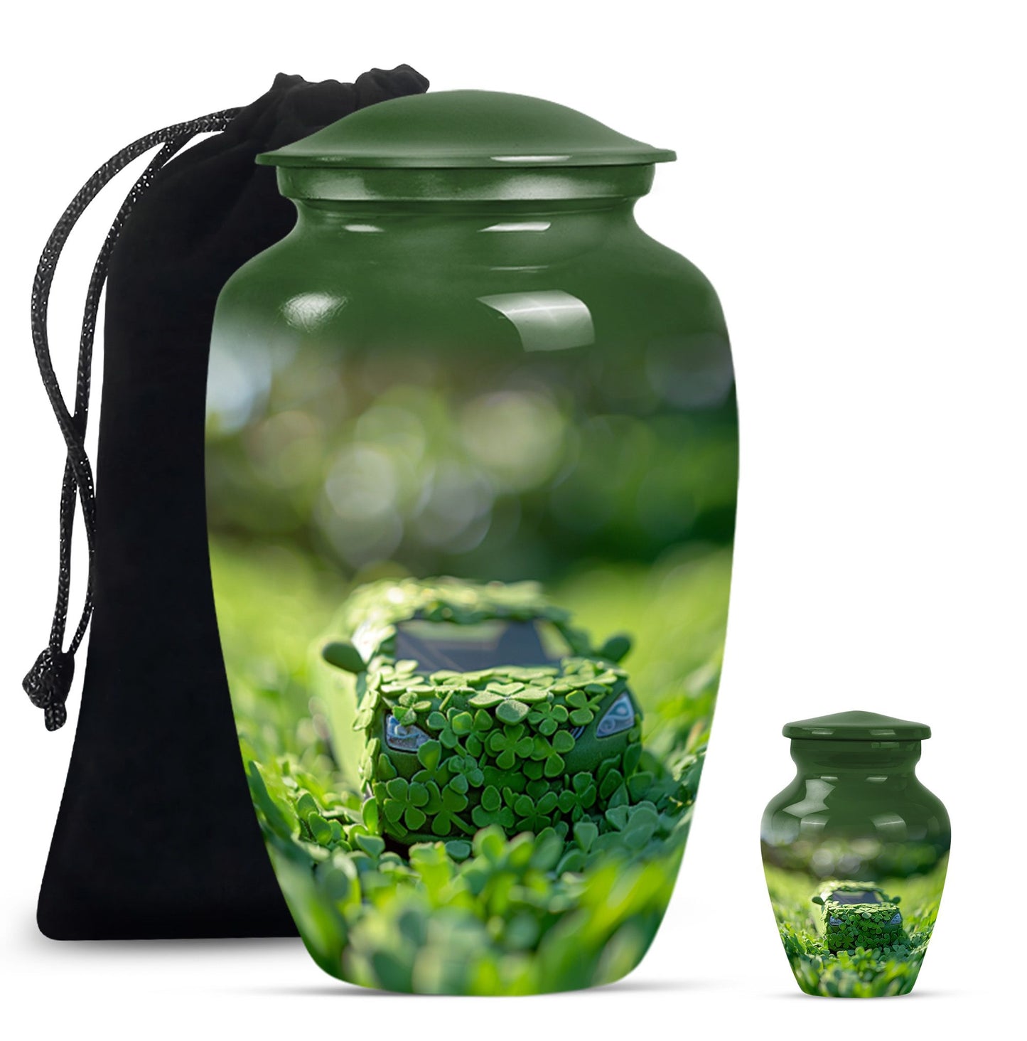 Car Theme Large Urn With 1 Keepsake Urn