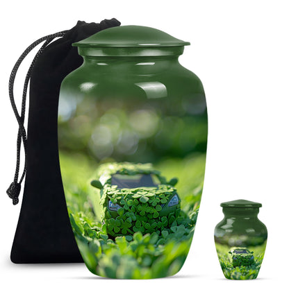 Car Theme Large Urn With 1 Keepsake Urn