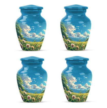 Flower Theme 3 Inch Keepsake Pack of 4