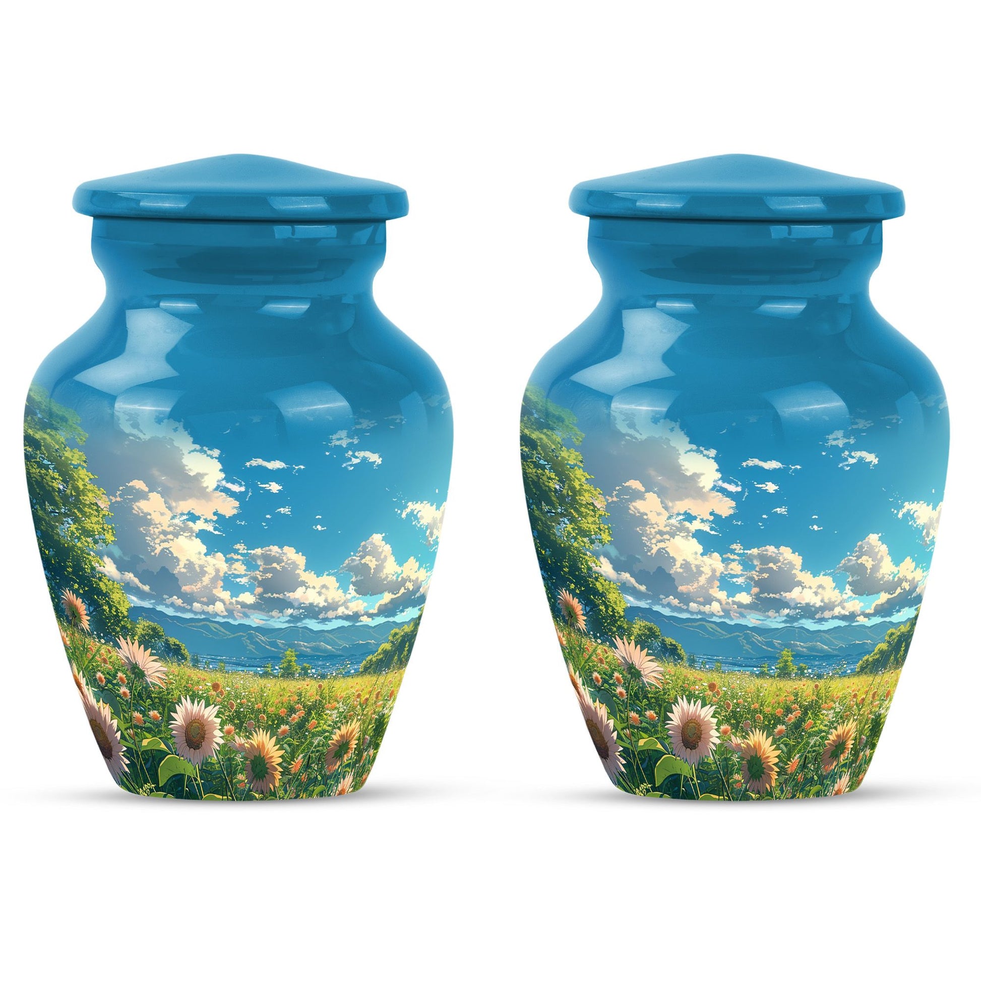 Flower Theme 3 Inch Keepsake Pack of 2