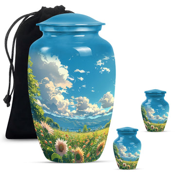 Large Urn With 2 Keepsake Urn