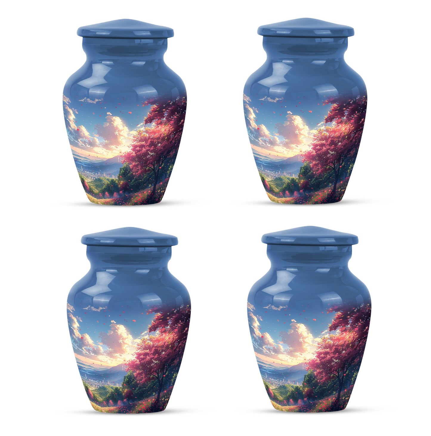 Sunset Theme 3 Inch Keepsake Pack of 4