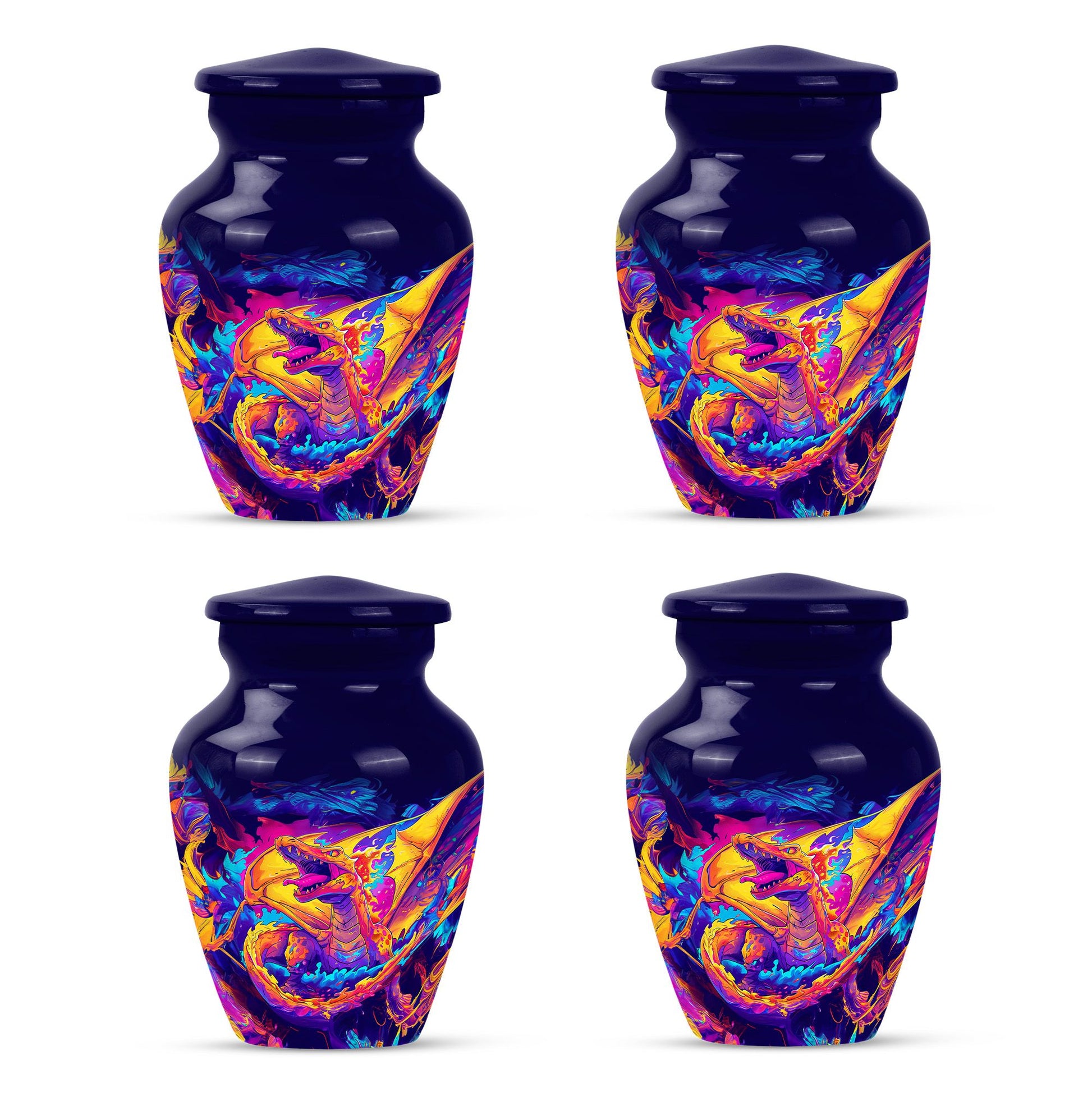 Dragon Theme 3 Inch Keepsake Pack of 4