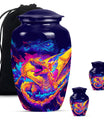 Dragon Theme Large Urn With 2 Keepsake Urn