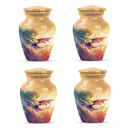 Dragon Theme 3 Inch Keepsake Pack of 4