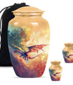Dragon Theme Large Urn With 2 Keepsake Urn