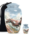 Dragon Theme Large Urn With 1 Keepsake Urn
