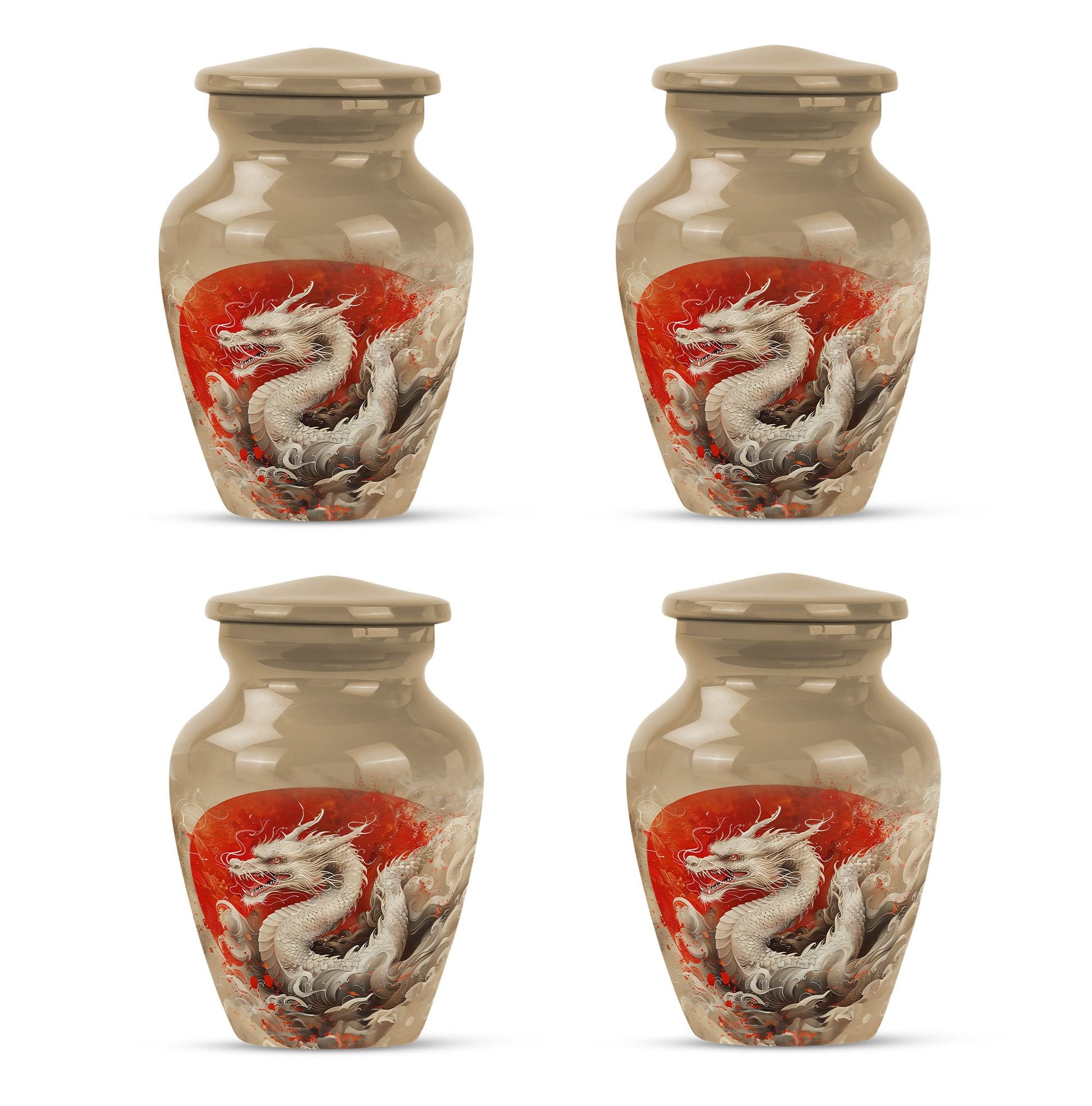 Dragon Theme 3 Inch Keepsake Pack of 4