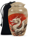 Dragon Theme Large Urn 10 Inch