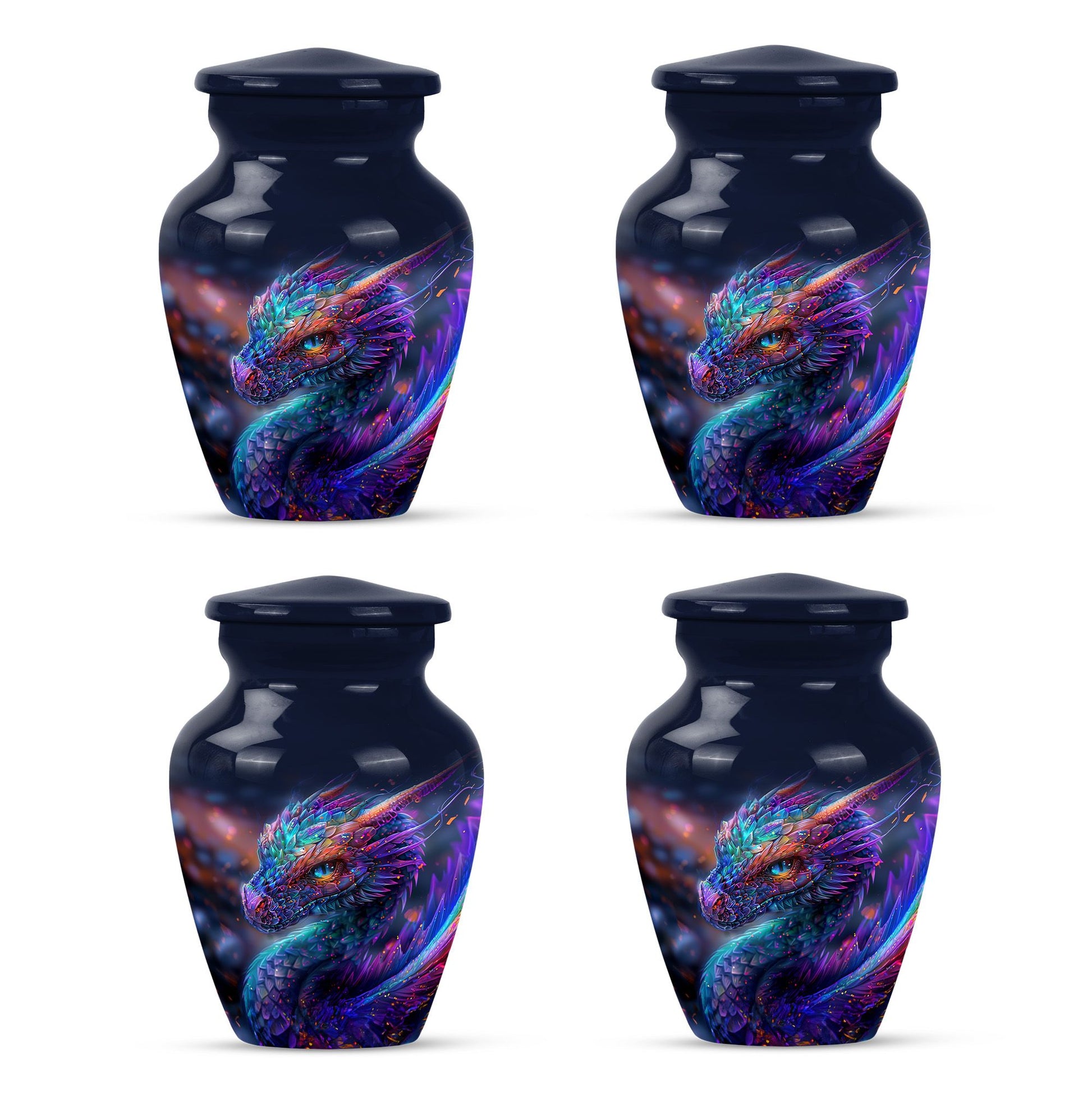 Dragon Theme 3 Inch Keepsake Pack of 4