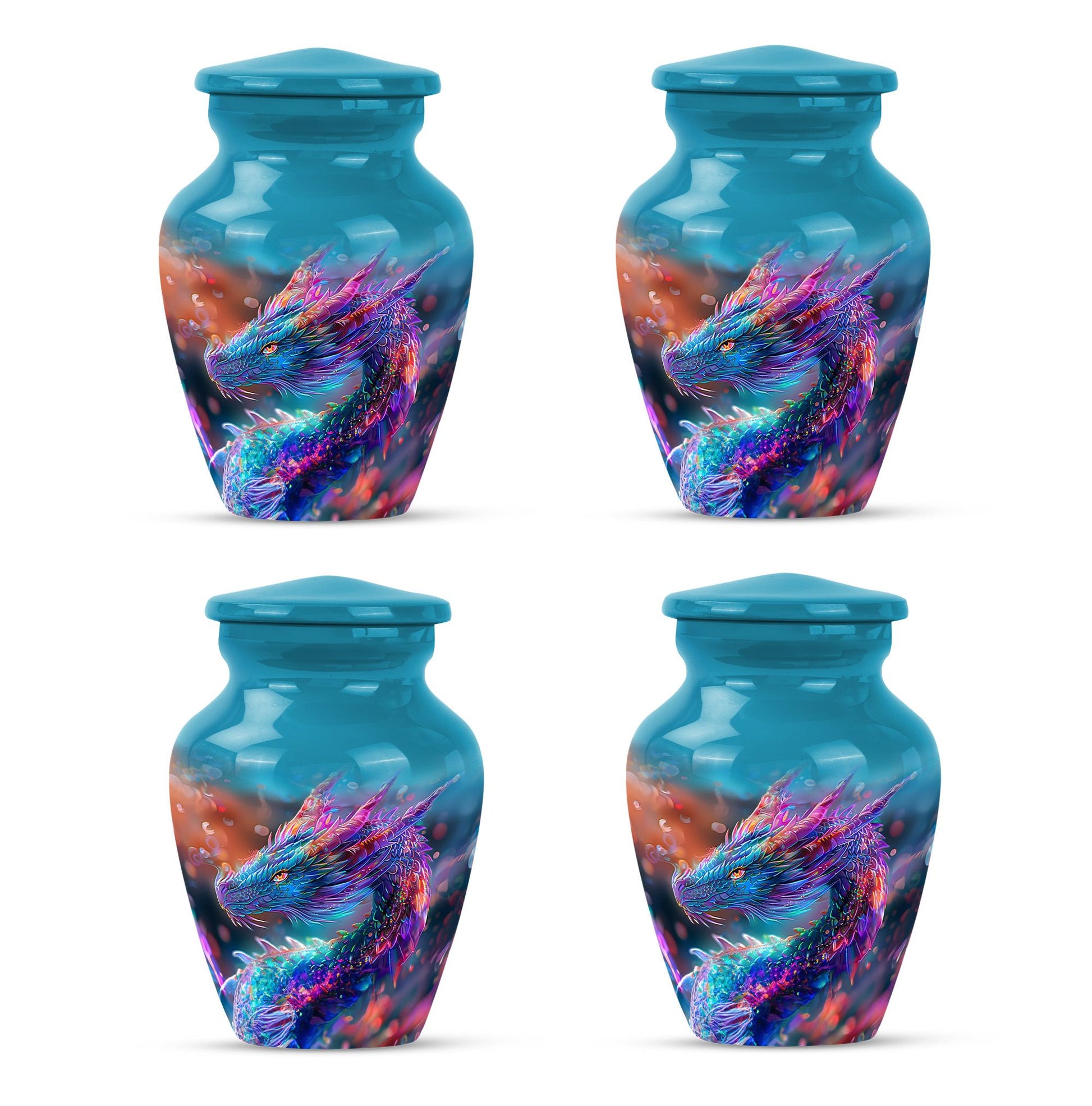 Dragon Theme 3 Inch Keepsake Pack of 4