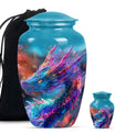 Dragon Theme Large Urn With 1 Keepsake Urn
