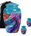 Dragon Theme Large Urn With 2 Keepsake Urn