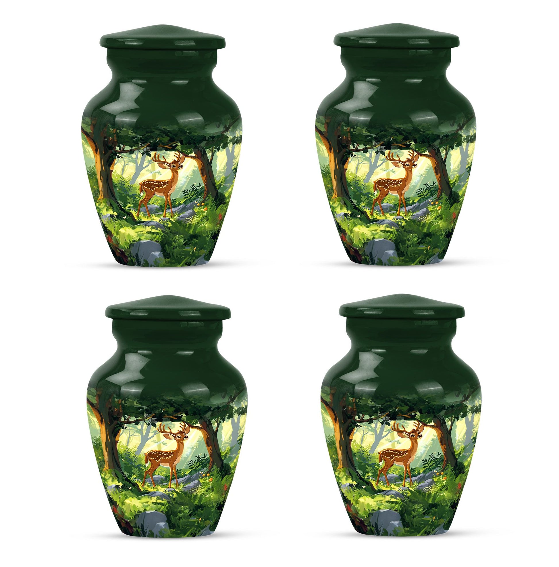 Deer Theme 3 Inch Keepsake Pack of 4