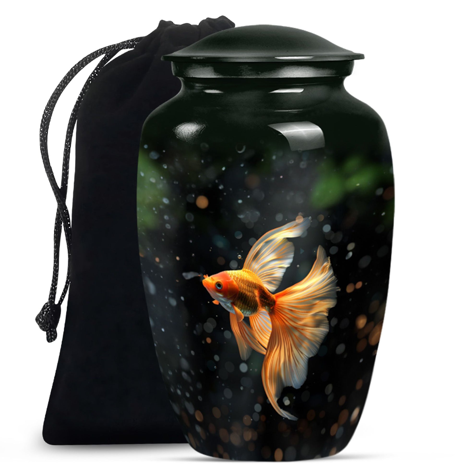 Fish Theme Large Urn 10 Inch
