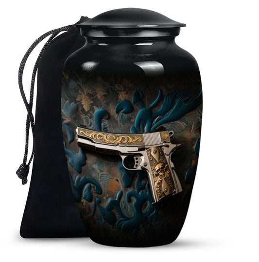 Pistol Cremation Urn for Adult Ashes - Gun Cremation Ashes Keepsakes