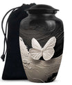Butterfly Cremation Urn – Black & White Burial Urns For Ashes