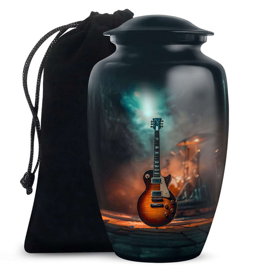 Guitar Memorial Urns For Human Ashes Keepsake - Funeral Urns For Musician