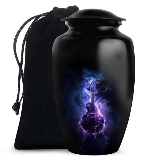Rock Guitar Cremation Urn – Urns For Ashes Adult Male Large