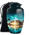 Tropical Sunset Cremation Urn for Adult Ashes - Burial Urns For Humans