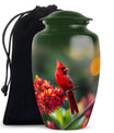 Cardinal Cremation Urn for Adult Ashes -  10 Inch Cremation Keepsake Urn