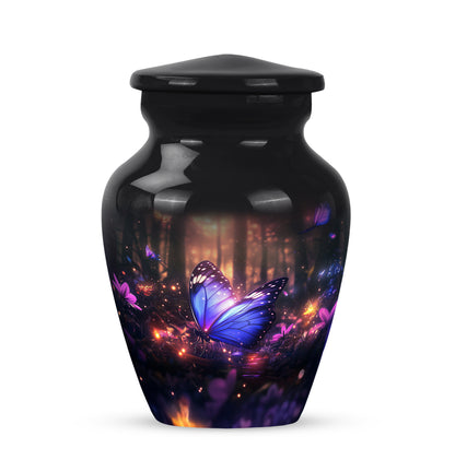 Sublime Butterfly Cremation Urns for Human Ashes - Black - Yatskia