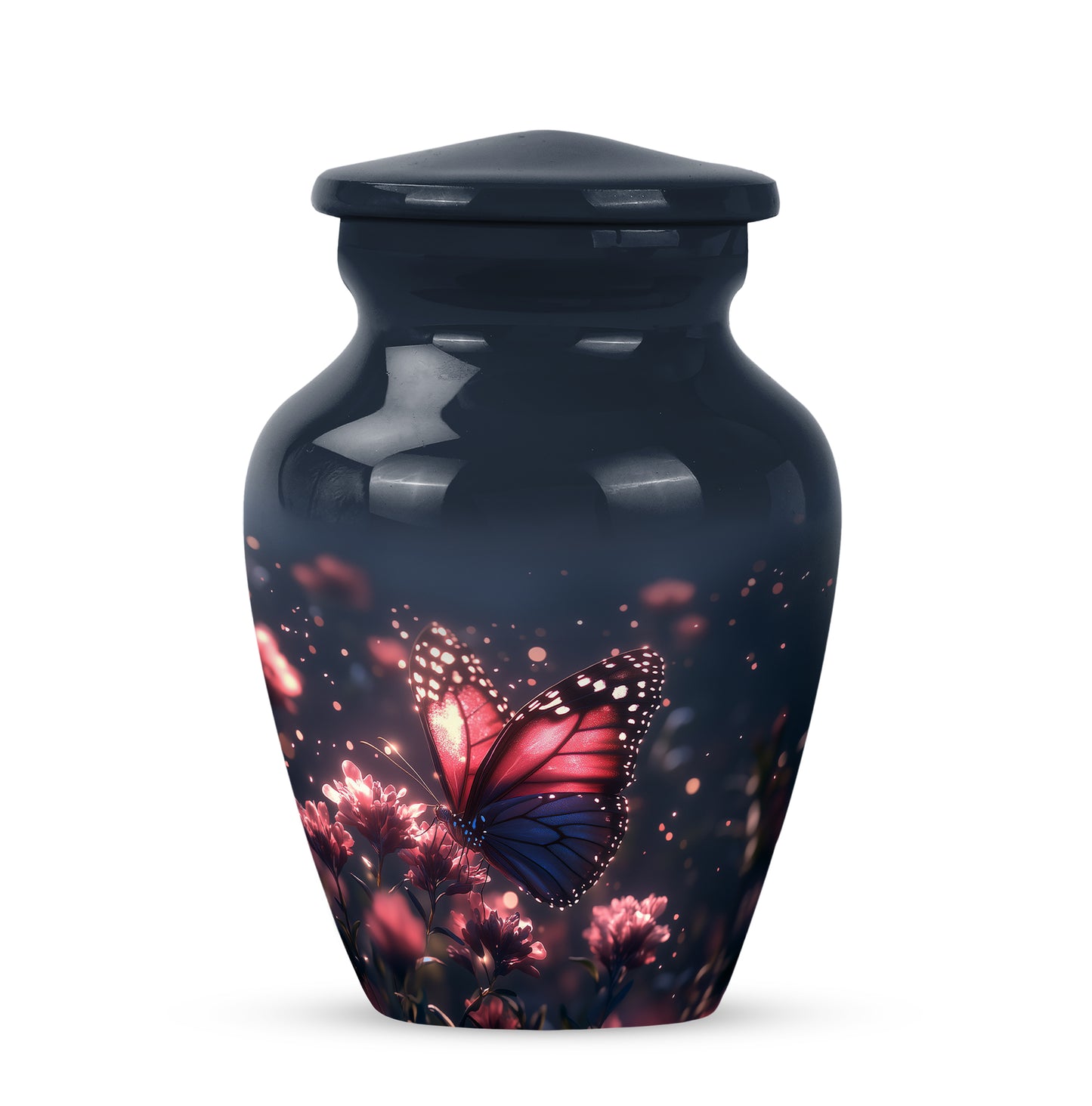 Sublime Butterfly Cremation Urns for Human Ashes - Blue 10-inch - Yatskia