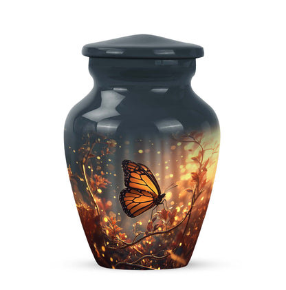 Personalized Blue Heavenly Butterfly Cremation Urns for Human Ashes - Yatskia