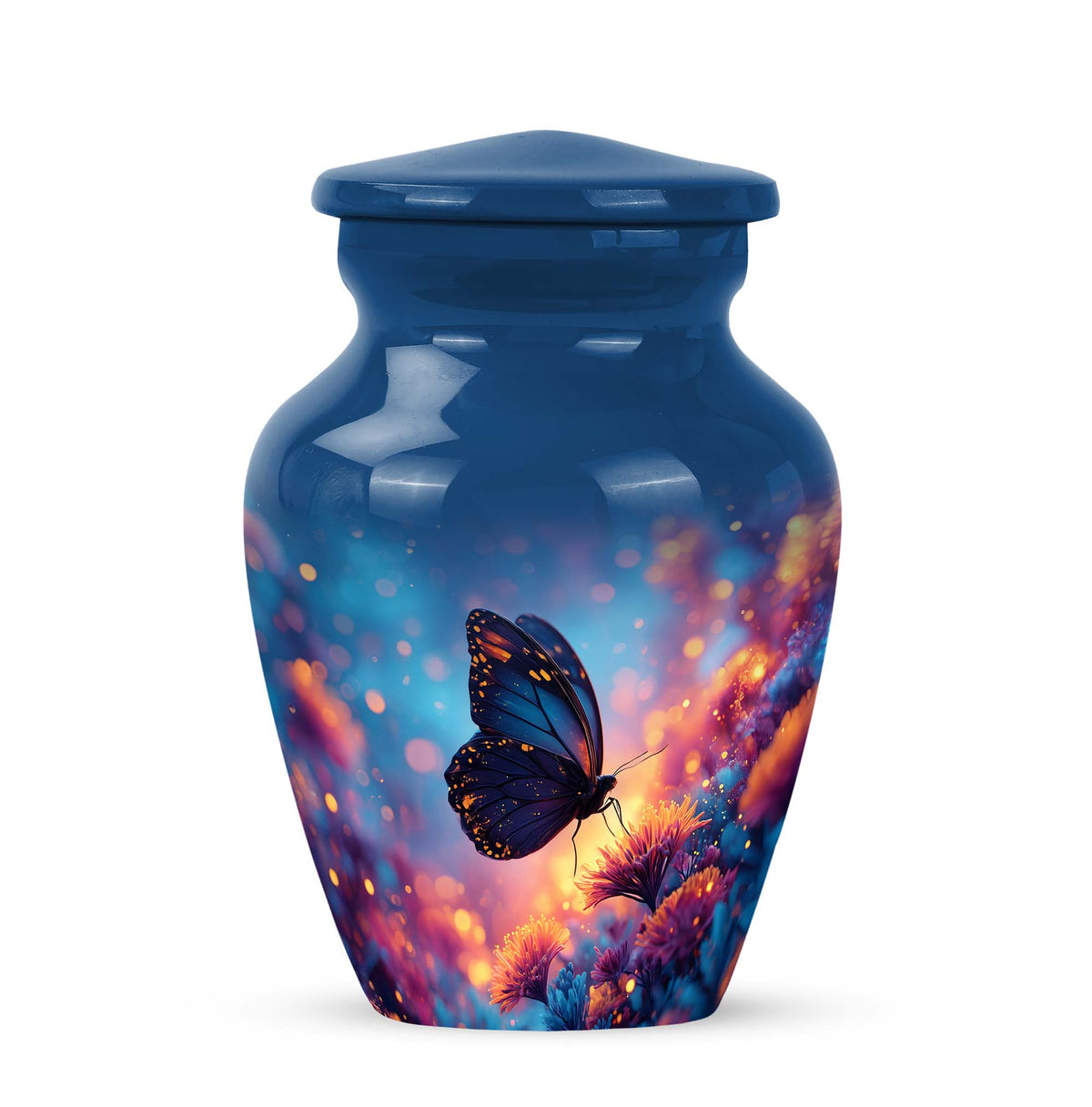 Blue Butterfly Solace Cremation Urns for Human Ashes - Yatskia