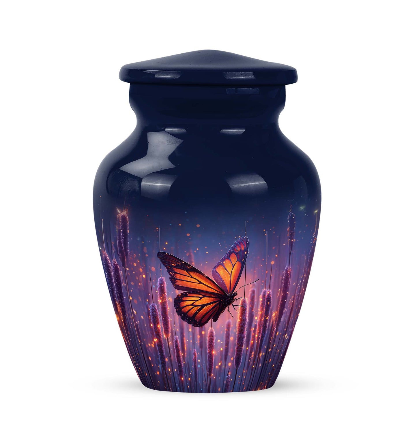 Sublime Butterfly Cremation Urns for Human Ashes - Blue 10-inch - Yatskia