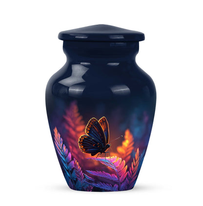 Blue Sacred Butterfly Cremation Urns for Human Ashes - Yatskia