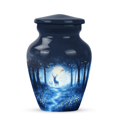 Personalized Blue Blue Cremation Urns for Ashes - Majestic 10-inch - Yatskia