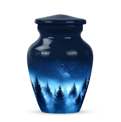 Personalized Blue Blue Cremation Urns for Ashes - Majestic 10-inch - Yatskia
