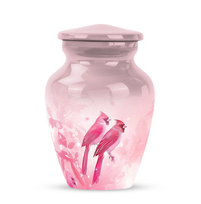 Timeless Red Cardinal Cremation Urn for Ashes - 10-inch, 200 cu in - Yatskia