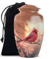 Cardinal Bird Urn For Adult Female - Bird Burial Urns Adult Female