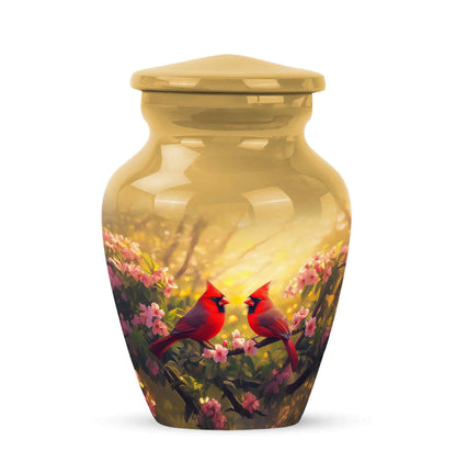 Gold Cardinal Cremation Urns - Enduring Devotion - Yatskia