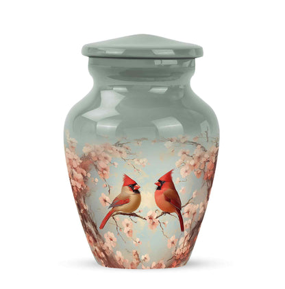 Stunning Gray Cardinal Testament Urn for Human Ashes - Yatskia