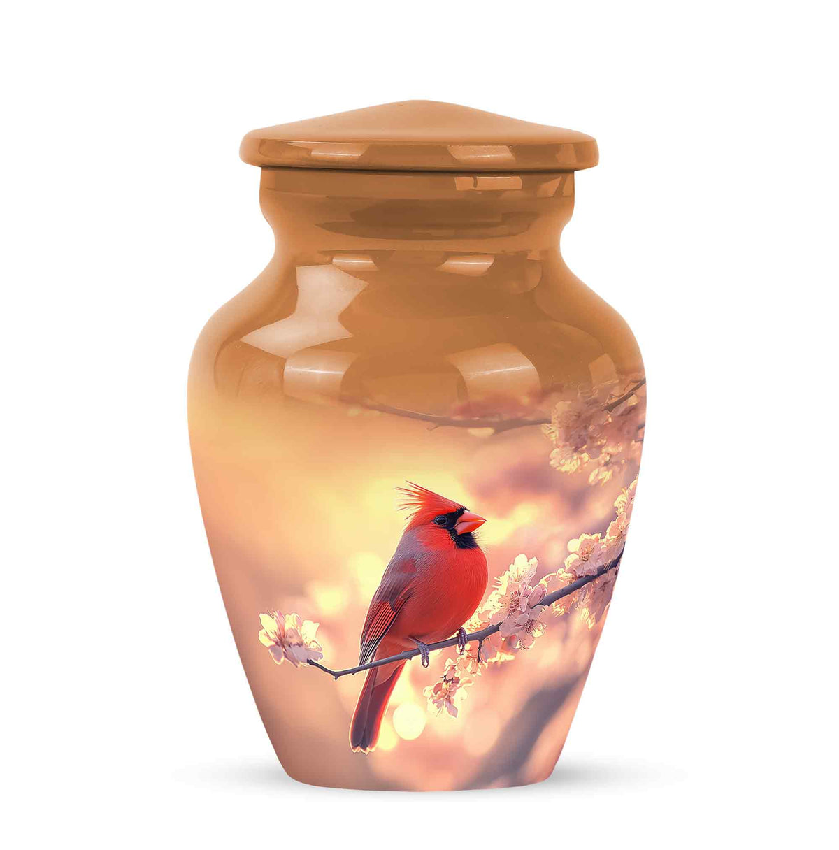 Blessed Cardinal Cremation Urns for Human Ashes - Gold - Yatskia
