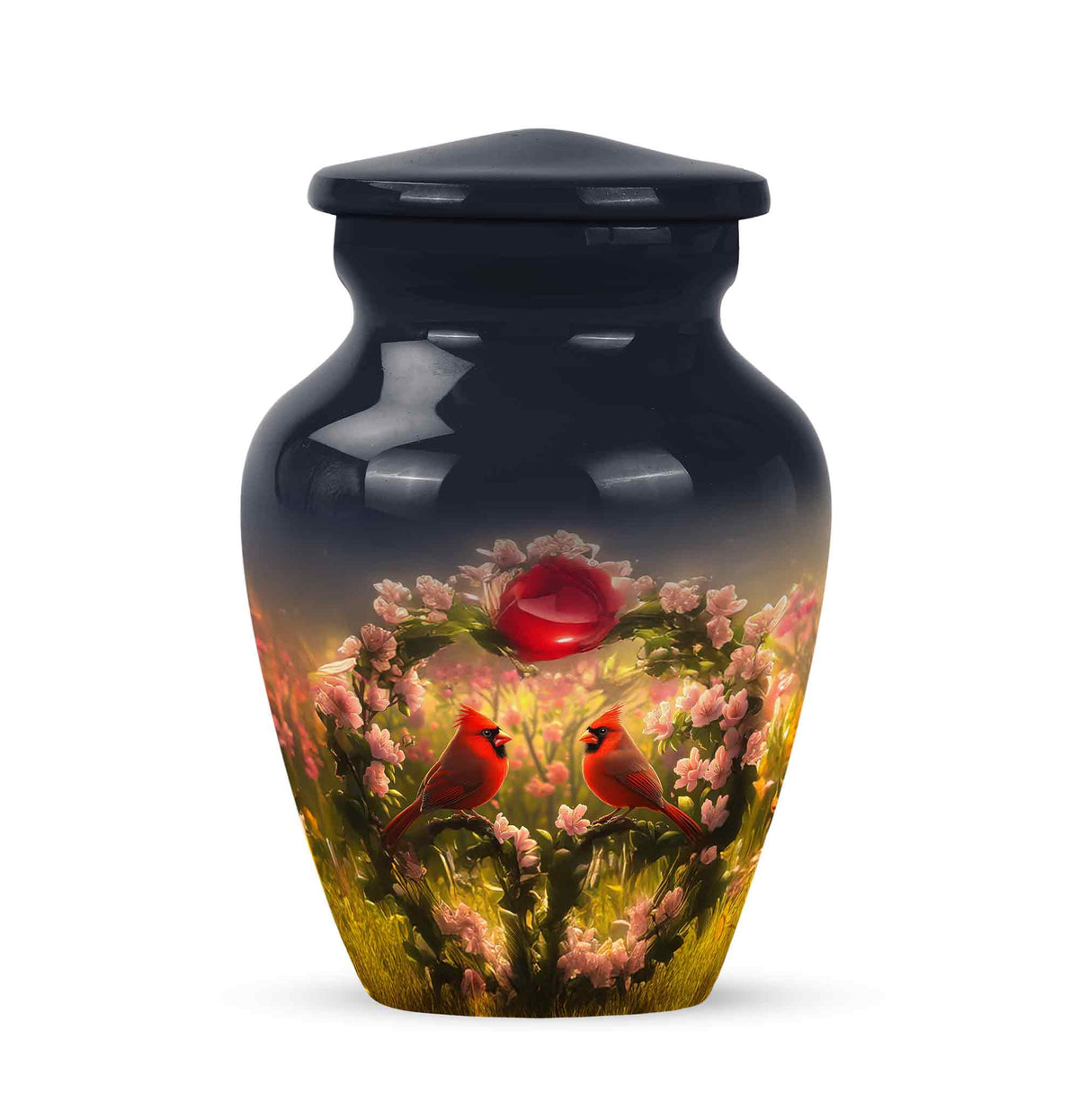 Blue Cardinal Tribute Cremation Urns for Human Ashes - Yatskia
