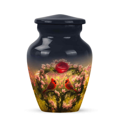 Blue Cardinal Tribute Cremation Urns for Human Ashes - Yatskia
