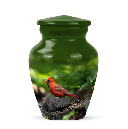 Blessed Cardinal Cremation Urns for Human Ashes - Green - Yatskia