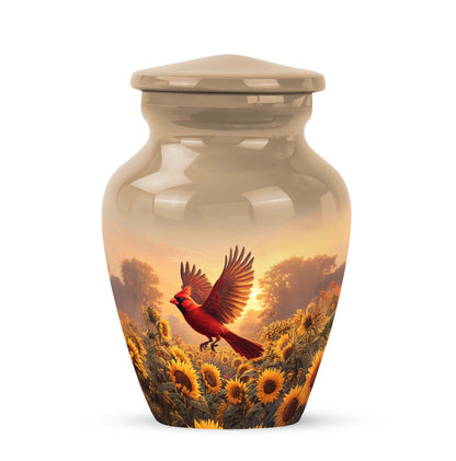 Personalized Gold Cardinal Cremation Urns for Ashes - Majestic 10-inch - Yatskia