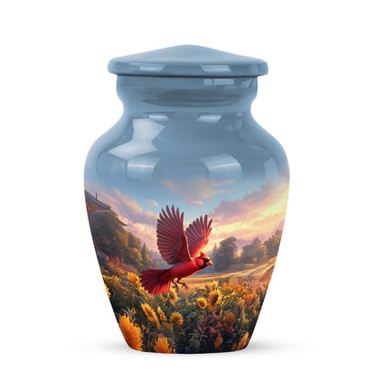 Blue Cardinal Memorial Cremation Urns for Human Ashes - Yatskia